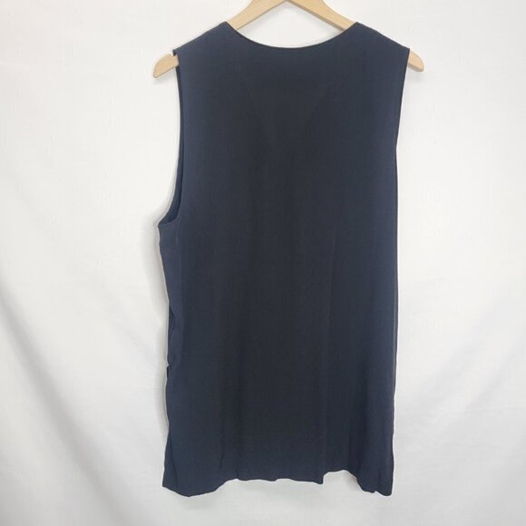 BRIGGS New York Black Long Side Slit Tank Tunic - Picture 8 of 11